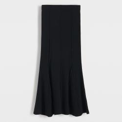 Reserved - Szoknya dekoratív öltéssel - Fekete