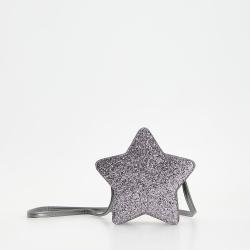Reserved - Csillag alakú, csillámos táska - Világosszürke